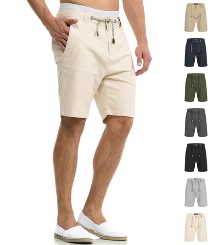 Indicode herren leinenshorts - indicode,