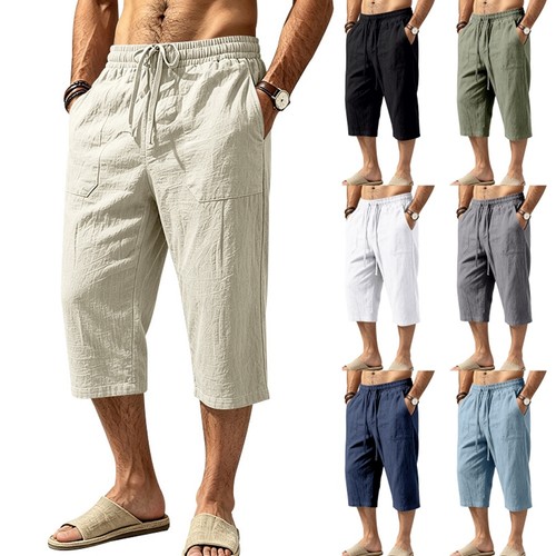 Herren leinenshorts länge - herren,