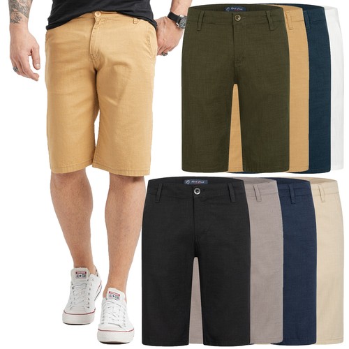 Herren shorts baumwolle leine - baumwolle,