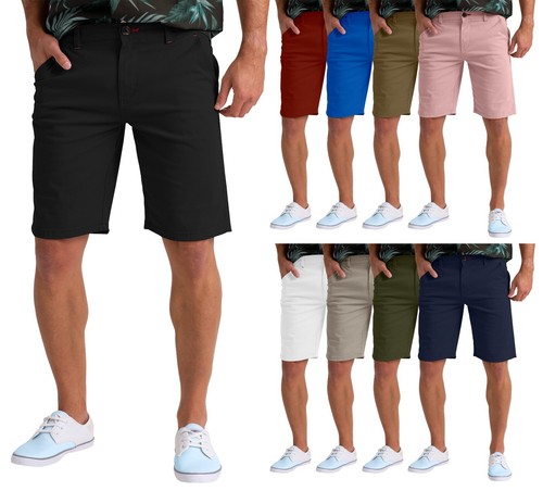 Herren chino stretch shorts - stretch,
