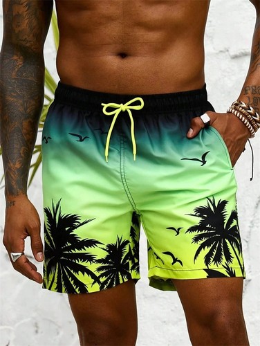 Herren badeshorts palm - badeshorts, graphic